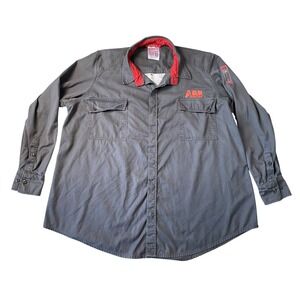 Strata Protection SFX302 FR ARC Rated Gray Long Sleeve Button Up Shirt Men's 4XL